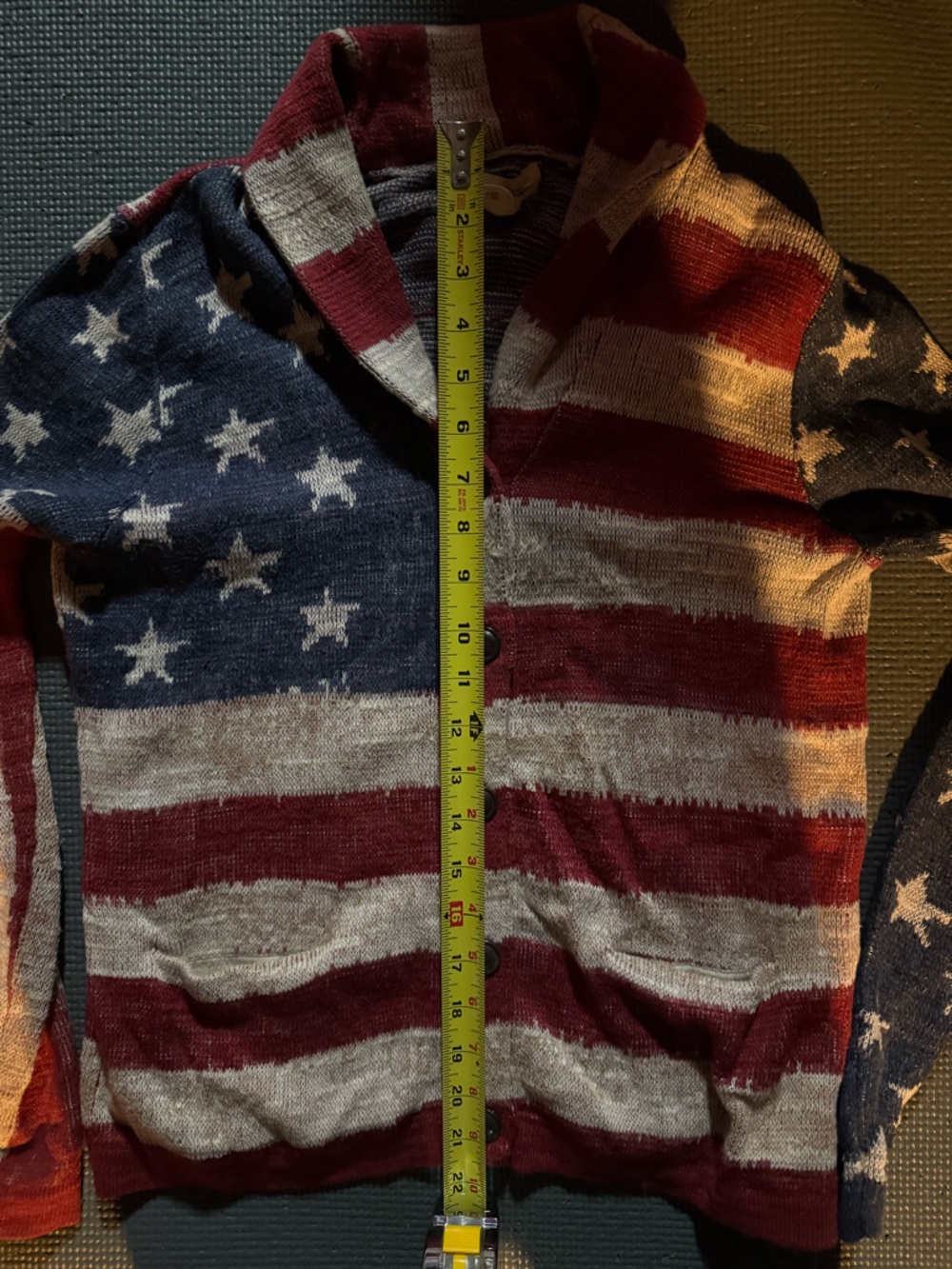 Vintage Vibes Denim & Supply Ralph Lauren American Flag Cardigan πΊπΈ - Picture 11 of 12